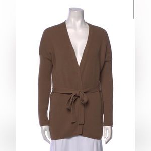 Max Mara Leisure Belted Cardigan Medium Brown